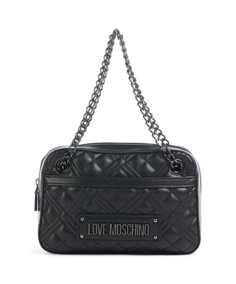 Love Moschino Quilted Schultertasche nero