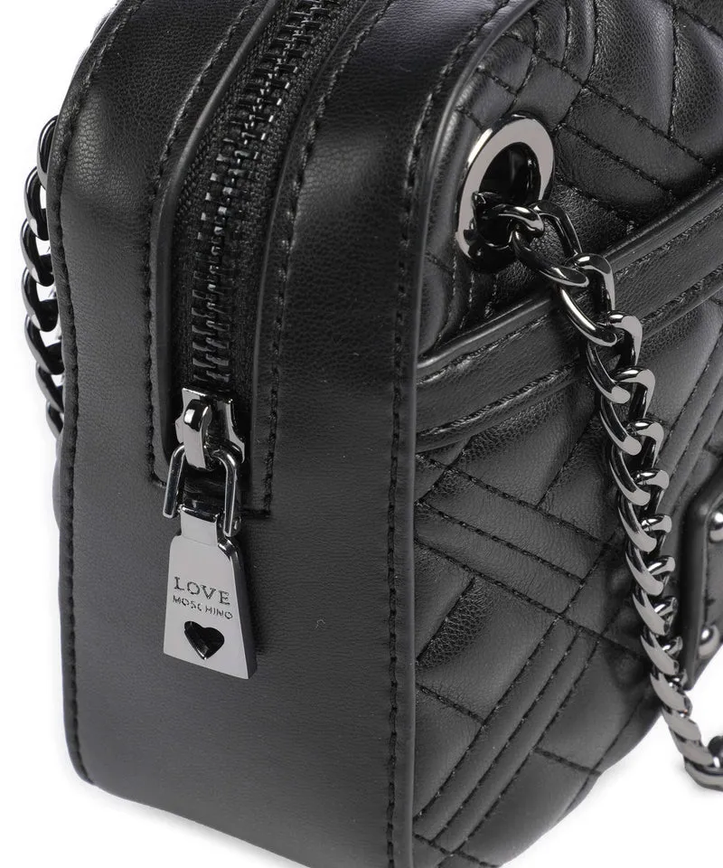 Love Moschino Quilted Schultertasche nero