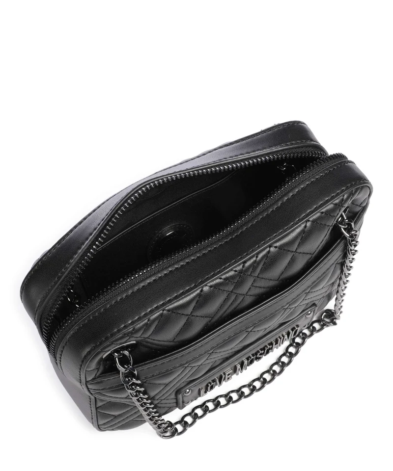 Love Moschino Quilted Schultertasche nero