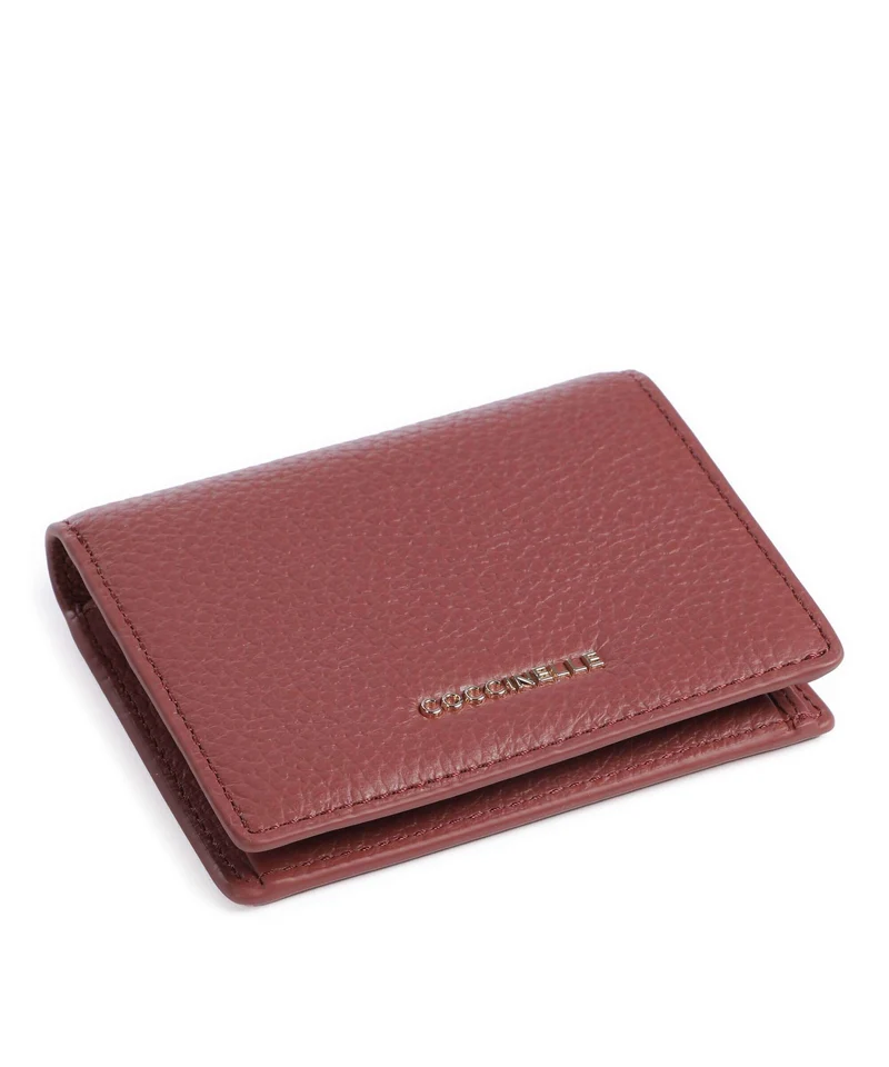 Coccinelle Metallic Soft Geldbörse brandy