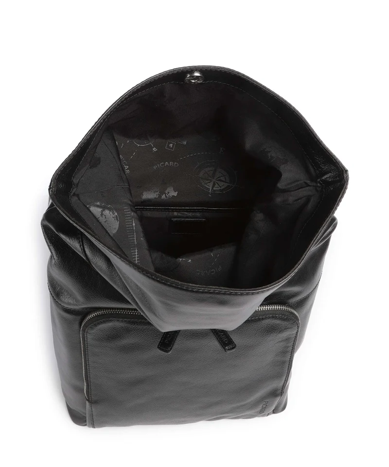 Picard Buddy Rolltop Rucksack schwarz