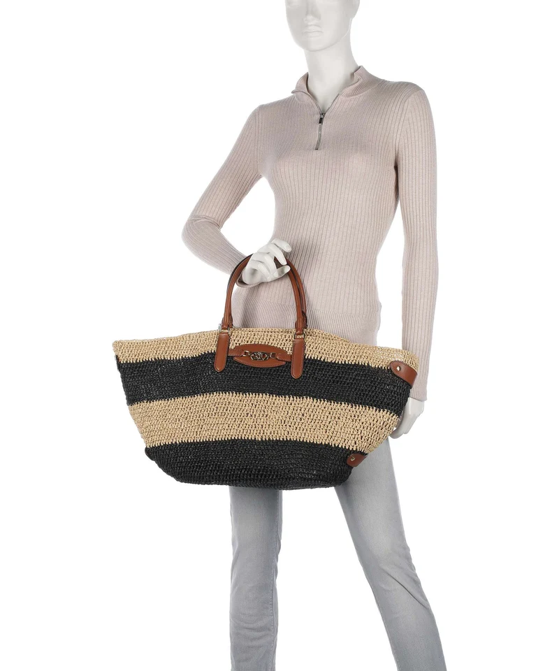 Lauren Ralph Lauren Daphney 40 Straw Handtasche natural/black/lauren tan