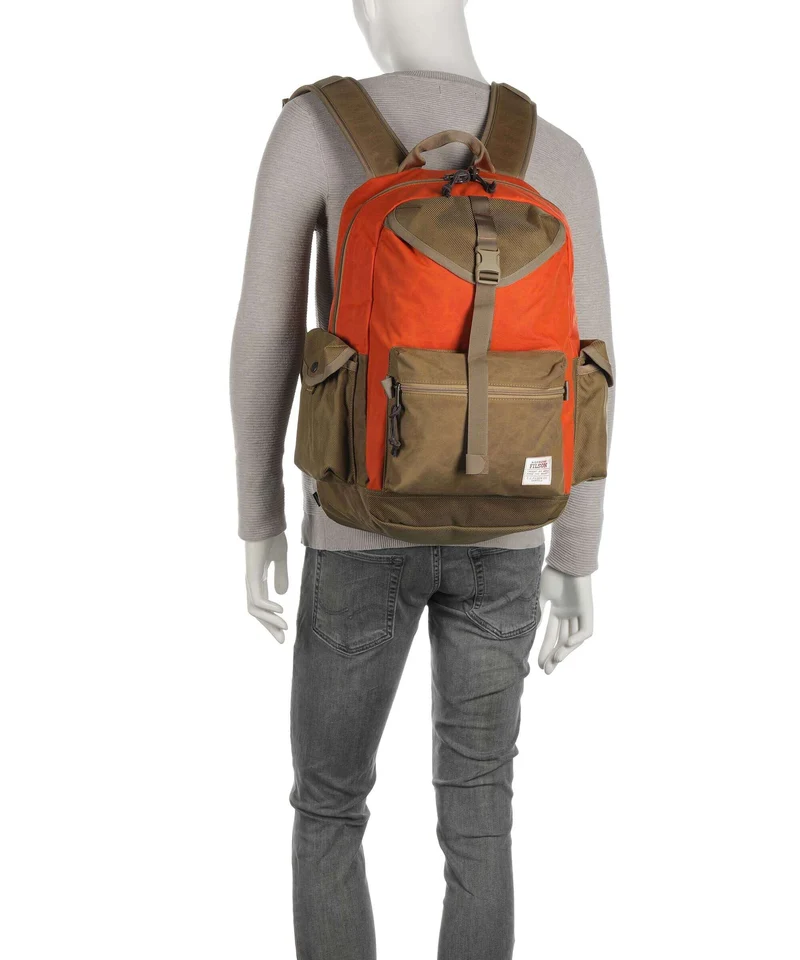 Filson Cordura Nylon Surveyor Rucksack dark tan/flame
