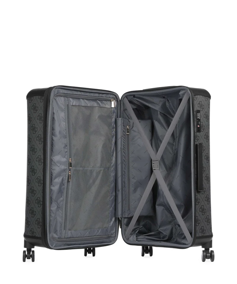 Guess Berta 4G Logo 4-Rollen Trolley coal logo