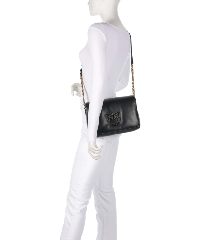 Pinko Love Click Puff Classic Umhängetasche nero/antique gold