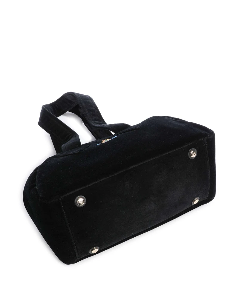 Vivienne Westwood Archive Velvet Medium Handtasche black