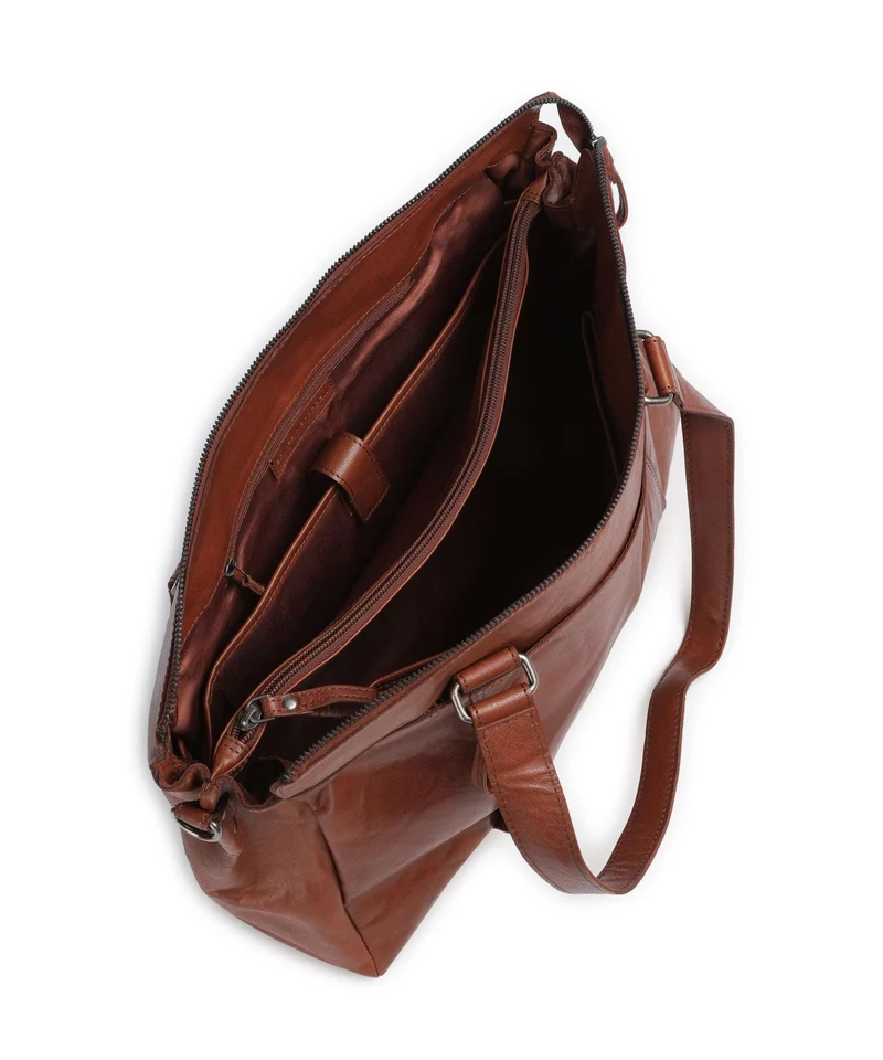 Spikes & Sparrow Bronco Maureen Aktentasche brandy