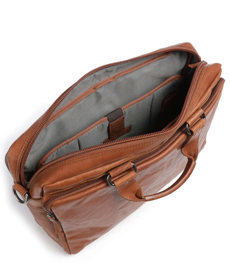 Spikes & Sparrow Bronco Aktentasche brandy