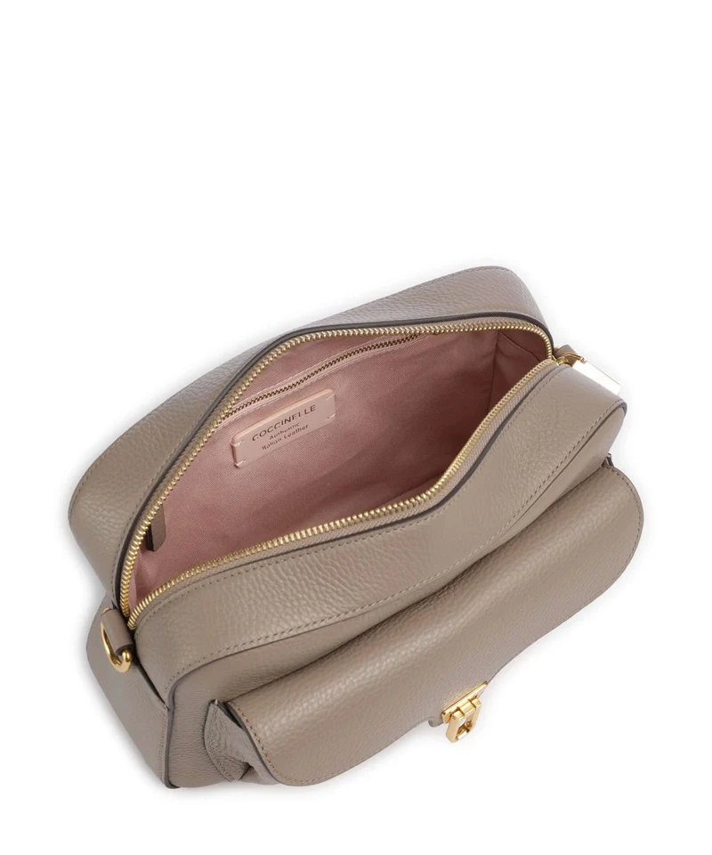 Coccinelle Beat Umhängetasche warm taupe