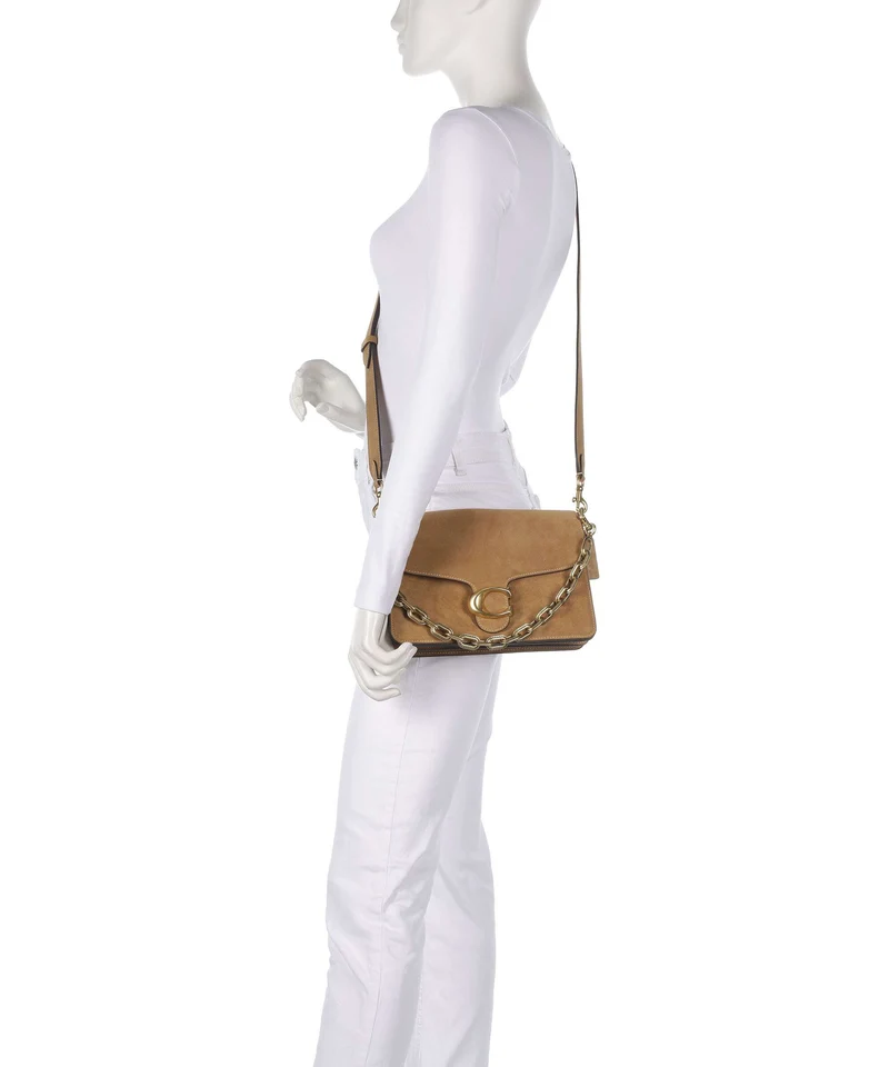 Coach Tabby Chain Schultertasche sand