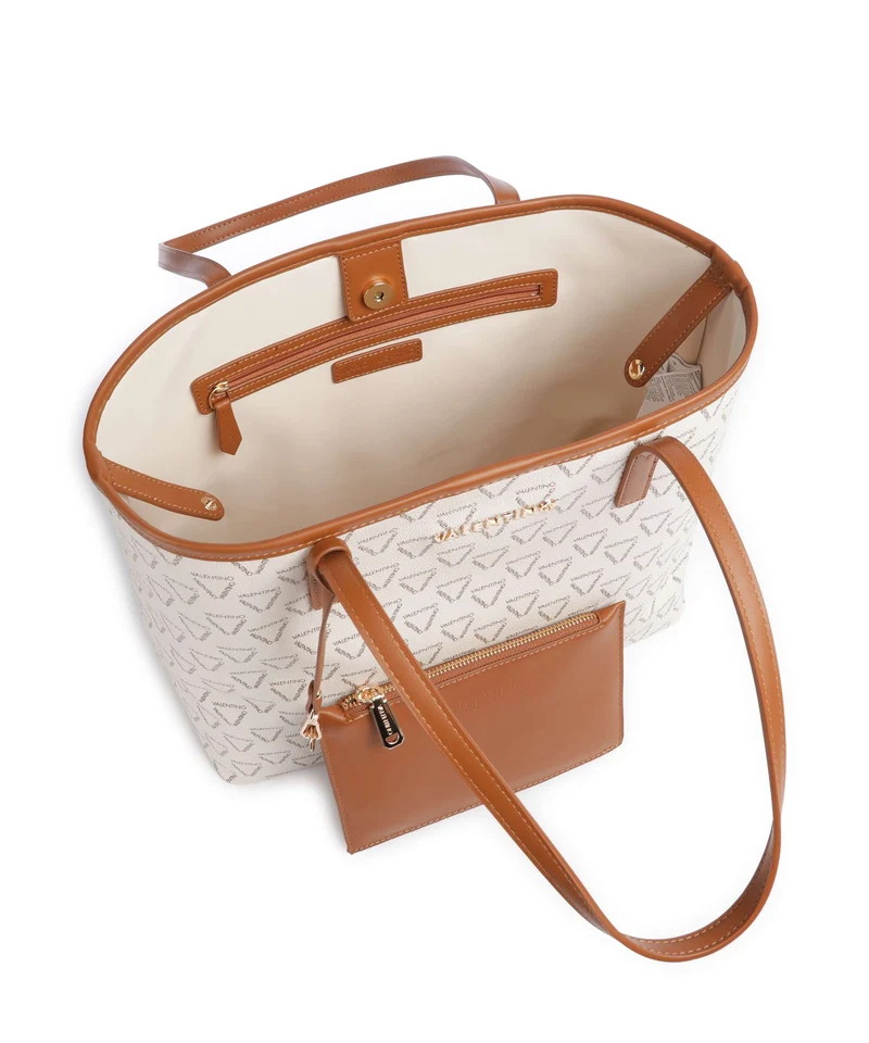Valentino Bags Lady Re Shopper bianco/cuoio