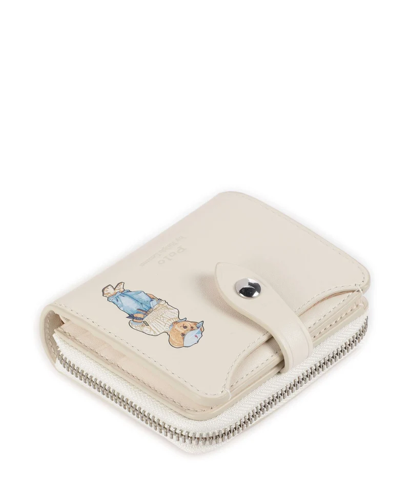 Polo Ralph Lauren Bear Eran Cable Geldbörse ivory