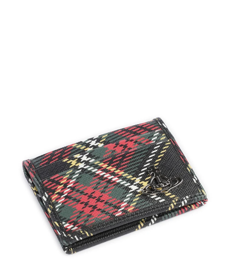 Vivienne Westwood Saffiano Printed Kreditkartenetui chelsea tartan