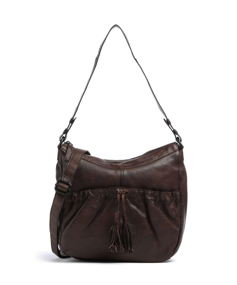 Spikes & Sparrow Apache Jinny Beuteltasche dark brown