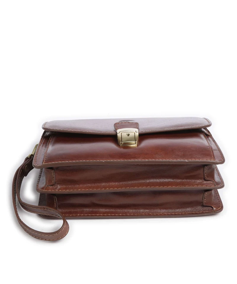 Giudi Handgelenktasche brown