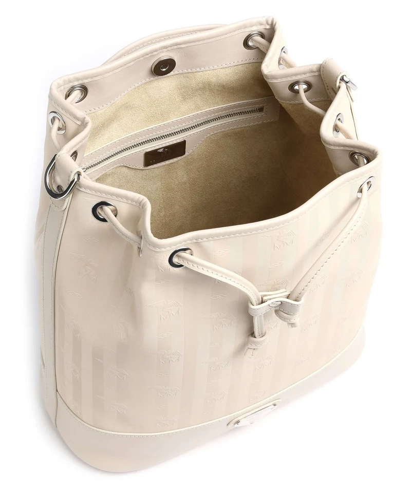 Maison Mollerus Vinerus Niesen Bucket Handtasche pearl