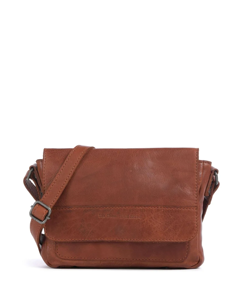 The Chesterfield Brand Washed Waxed Cow Ann Umhängetasche cognac