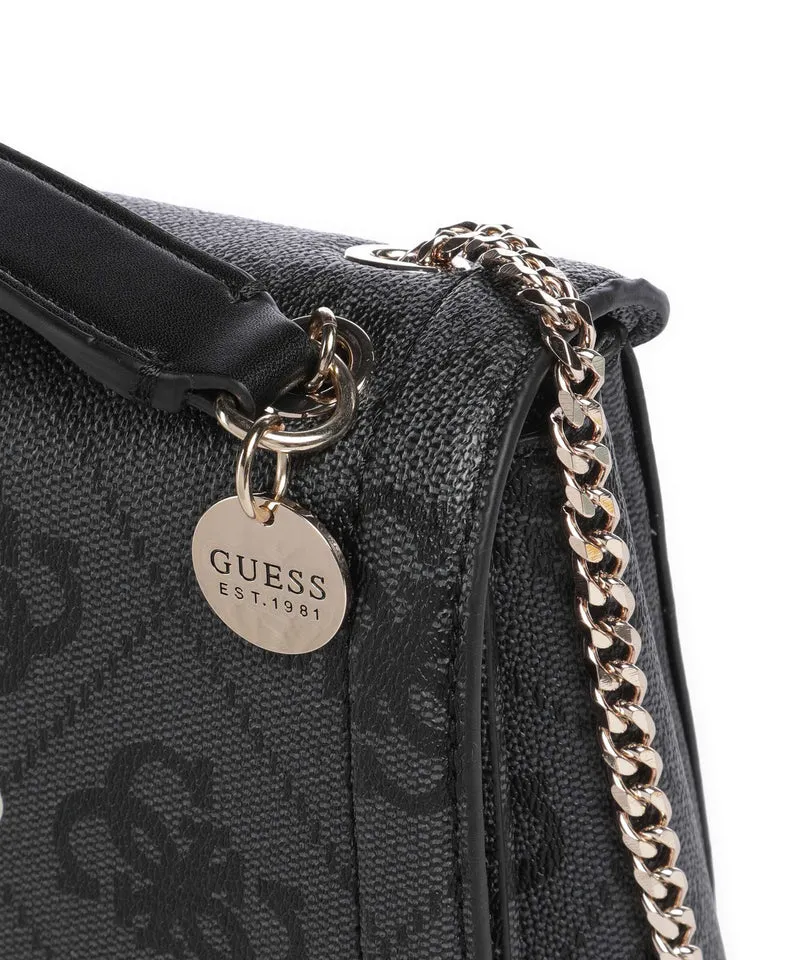 Guess Noelle 4G Logo Schultertasche coal logo