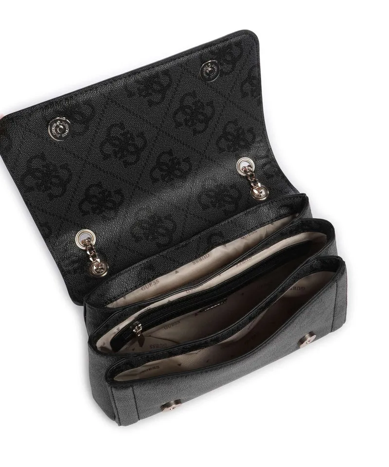 Guess Noelle 4G Logo Schultertasche coal logo