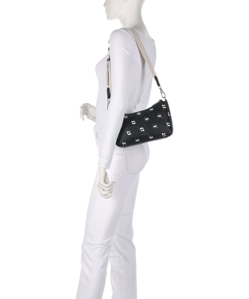Karl Lagerfeld K/Ikonik Schultertasche karl dot/black