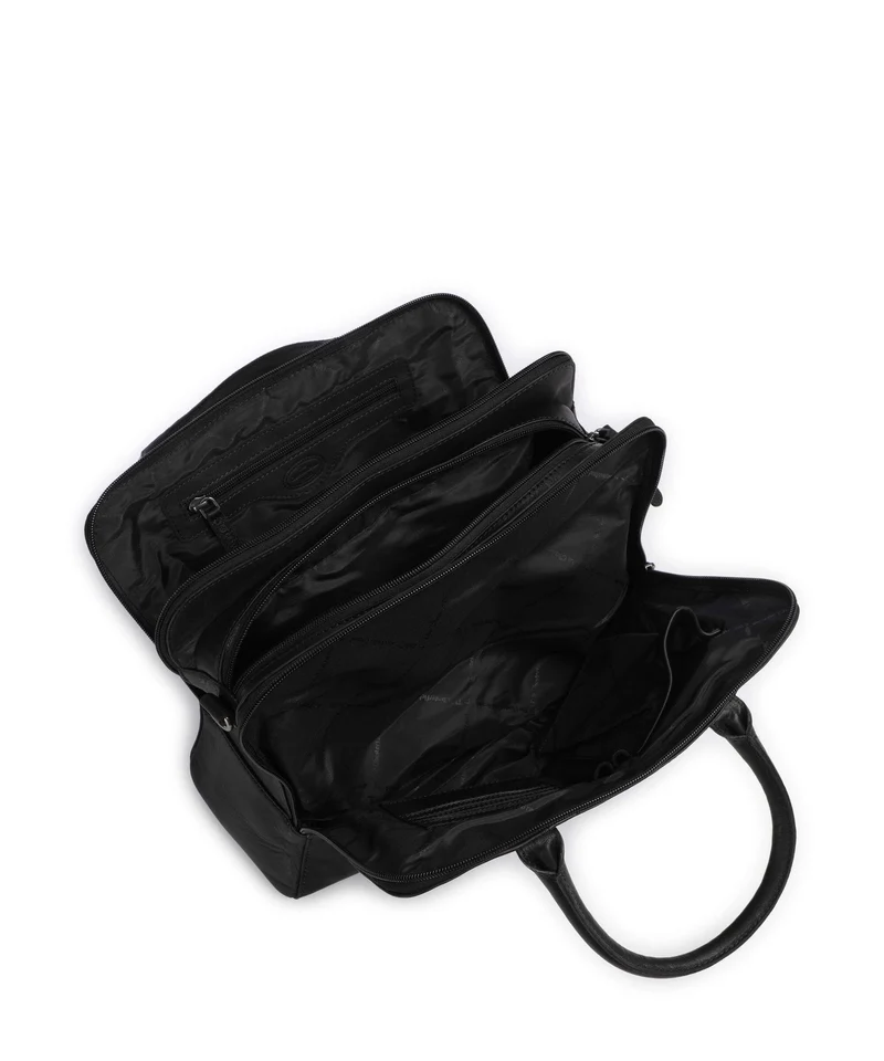 The Chesterfield Brand Wax Pull Up Cow Layton Handtasche black