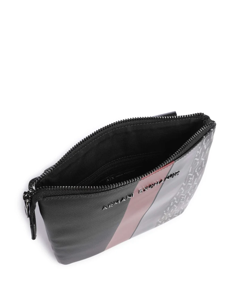 Armani Exchange Dylan Umhängetasche black/pomegranate/black shiny