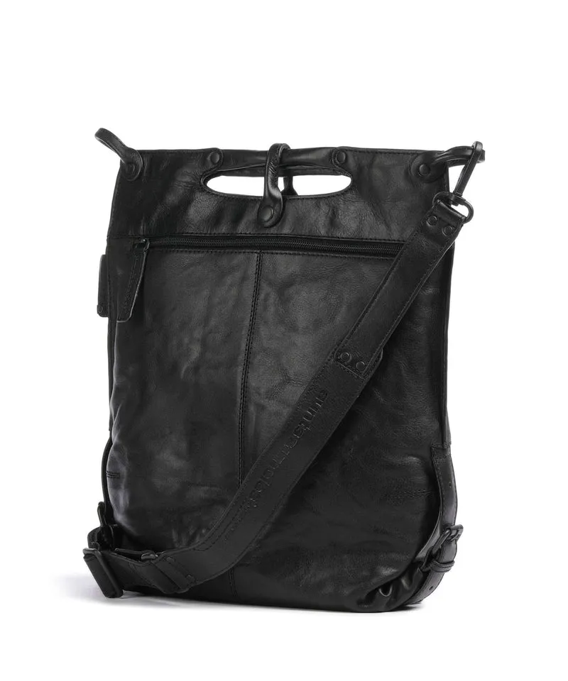 Aunts & Uncles Grandma's Luxury Club Mrs. Pancake Schultertasche jet black