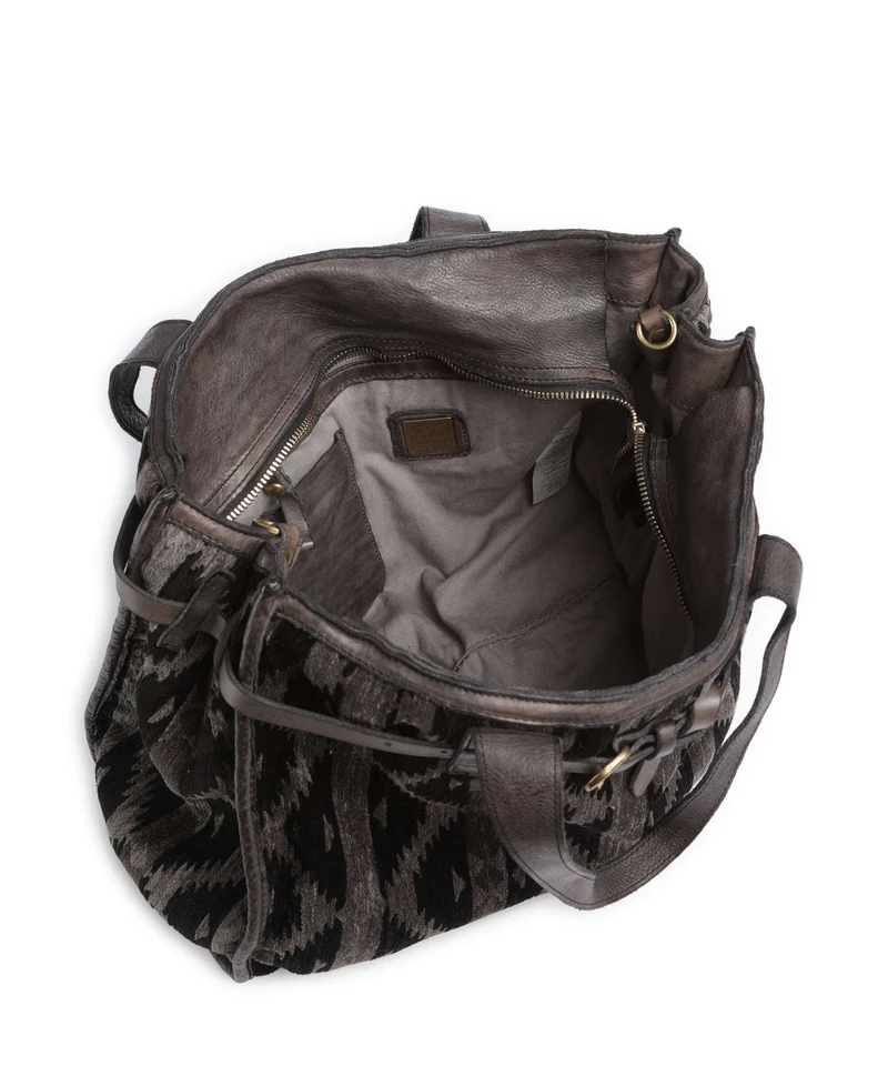 Campomaggi Handtasche grigio/panna
