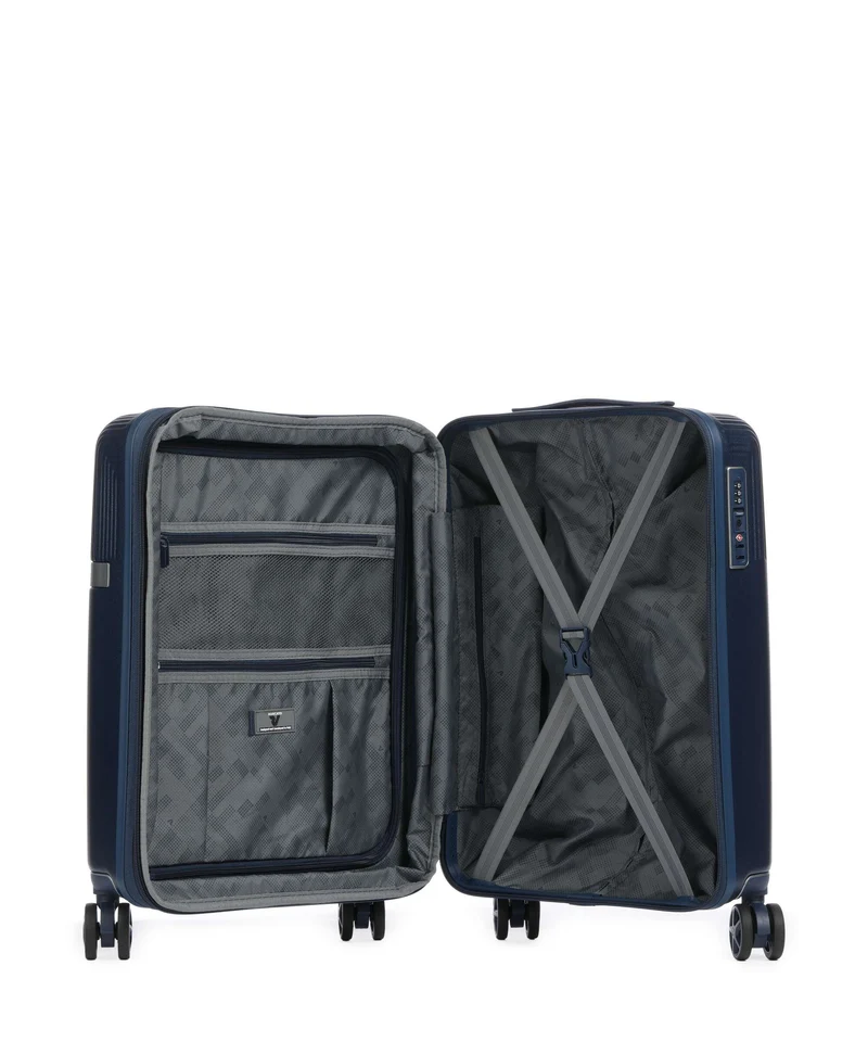 Roncato Airglam 4-Rollen Trolley blu notte