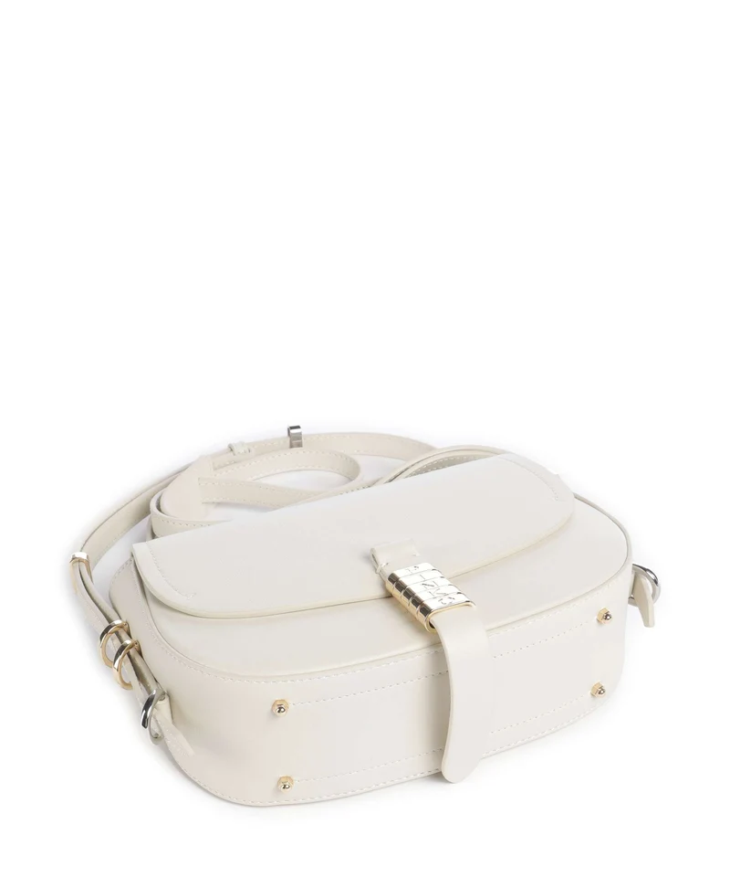 Pinko Saddle Mini Umhängetasche bianco seta/gold/nike