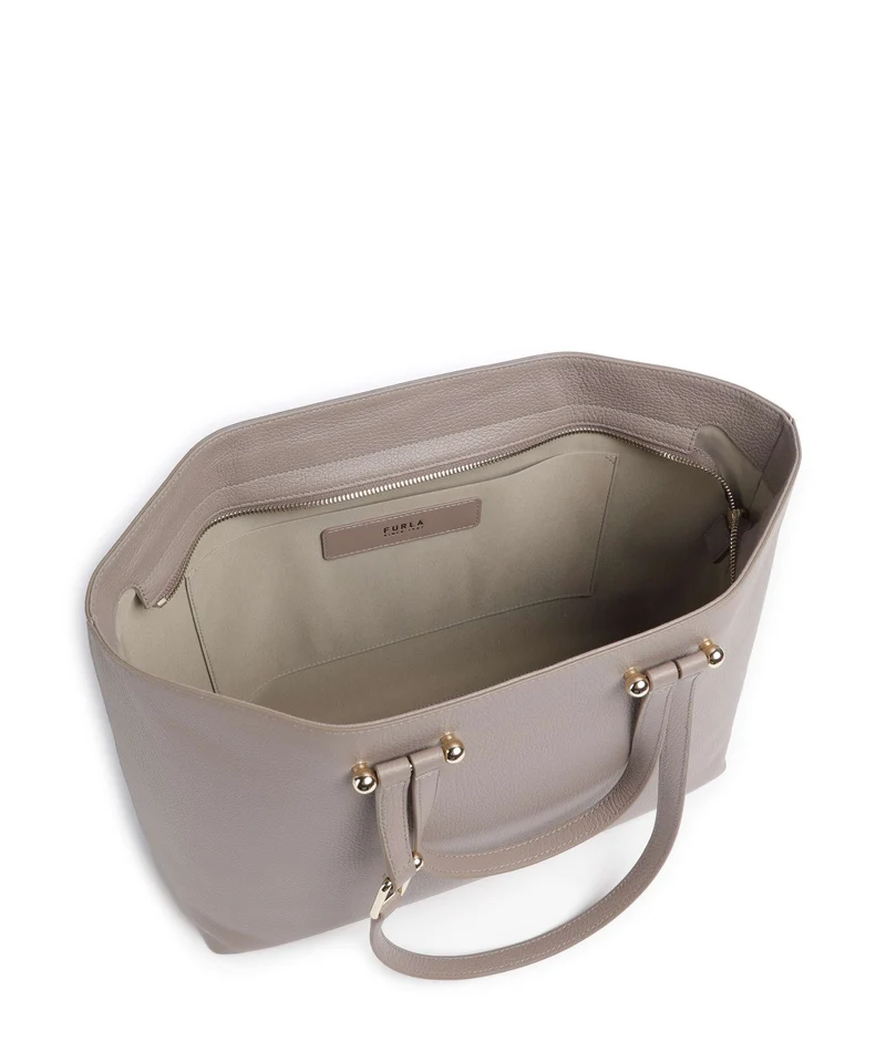 Furla Duetto L Shopper stucco gray