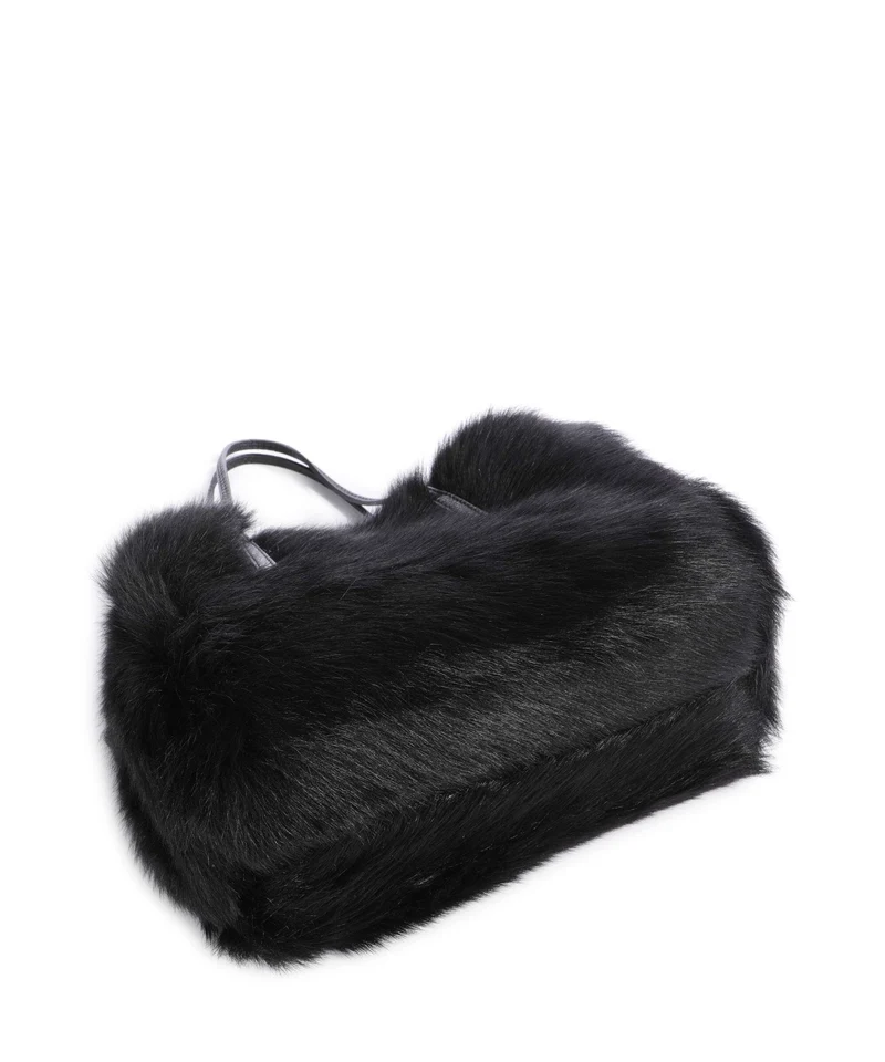 Abro Shearling Noelle Handtasche black/nickel
