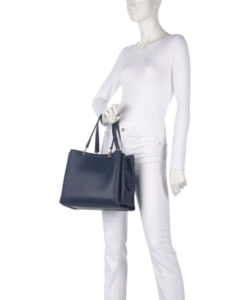 Emporio Armani Annie Shopper blu marina