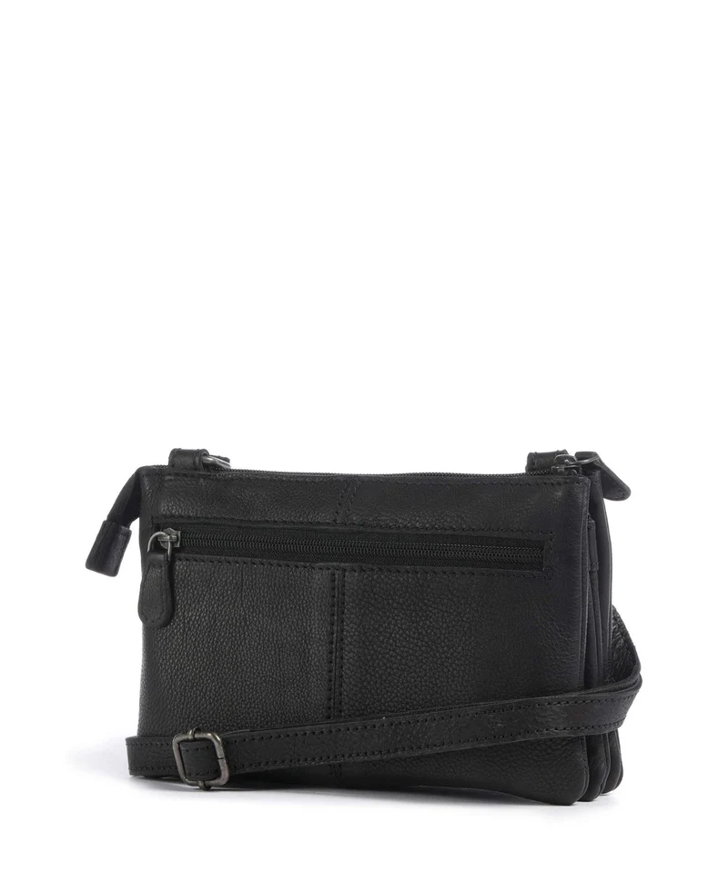 The Chesterfield Brand Washed Waxed Cow Osaka Umhängetasche black