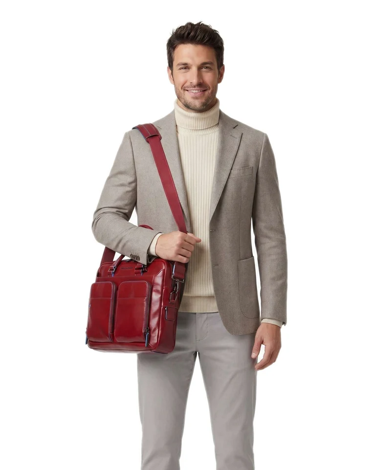 Piquadro Blue Square Aktentasche rosso