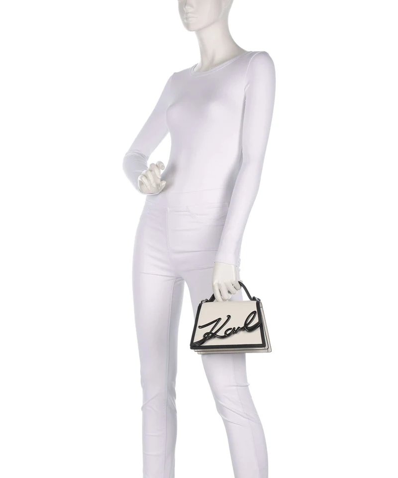 Karl Lagerfeld K/Signature 2.0 Umhängetasche white/black