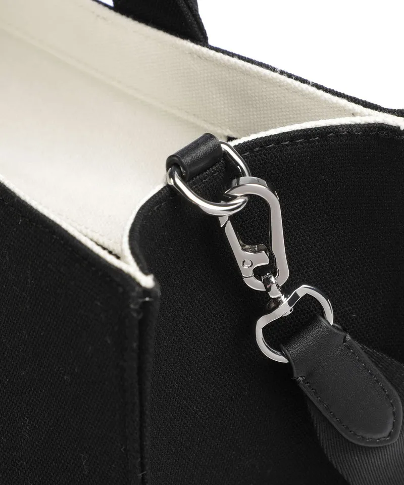 Karl Lagerfeld K/Rue St Guillaume Medium Handtasche cannoli cream/black