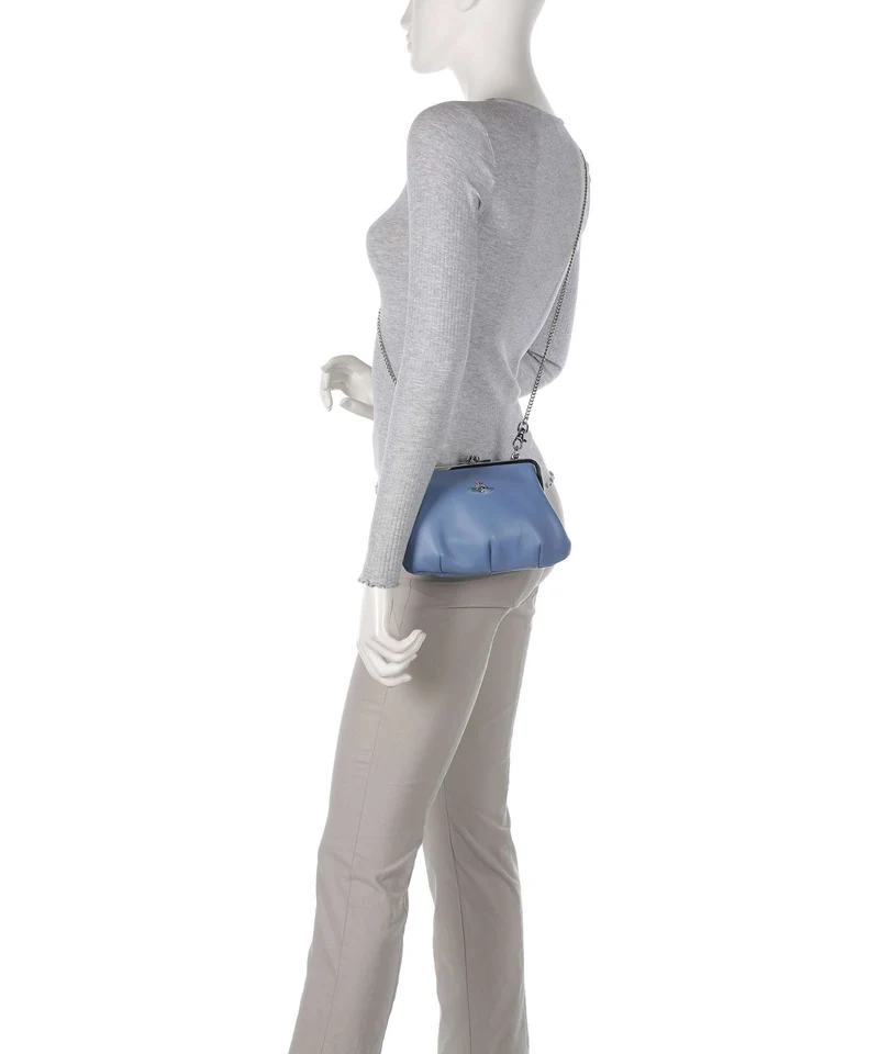 Vivienne Westwood Granny Frame Nappa Umhängetasche blue