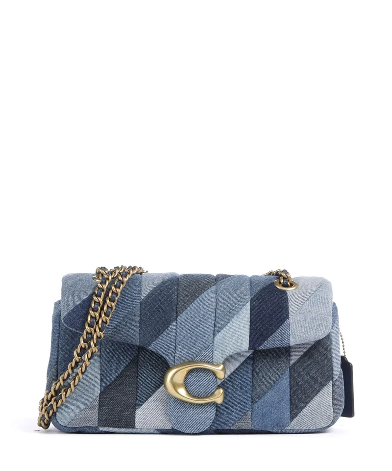 Coach Tabby Patchwork 26 Schultertasche denim/multicolour