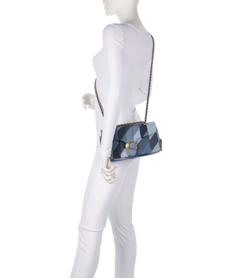 Coach Tabby Patchwork 26 Schultertasche denim/multicolour