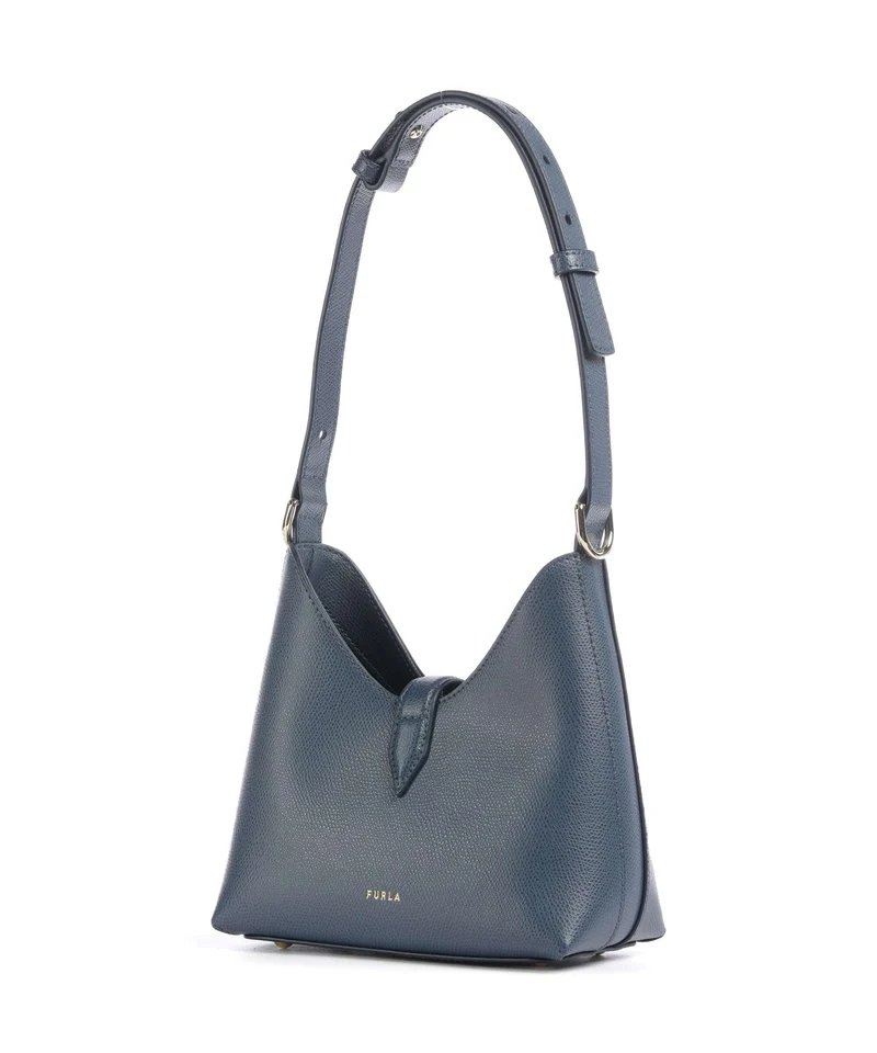 Furla Iride Mini Schultertasche grigio blu