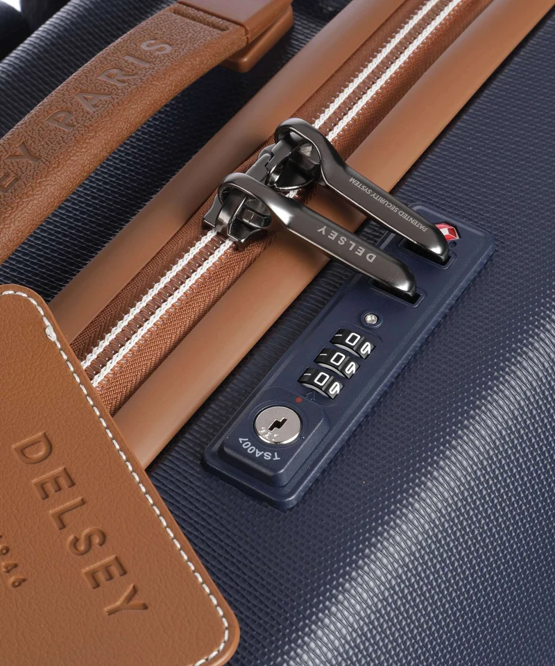 Delsey Paris Chatelet Air 2.0 4-Rollen Trolley marineblau