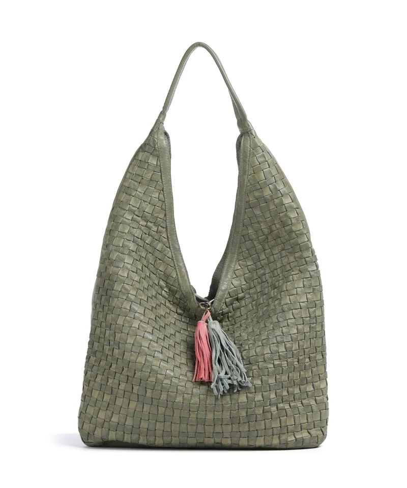 Taschendieb Wien Venusweg 2 Schultertasche green leaf