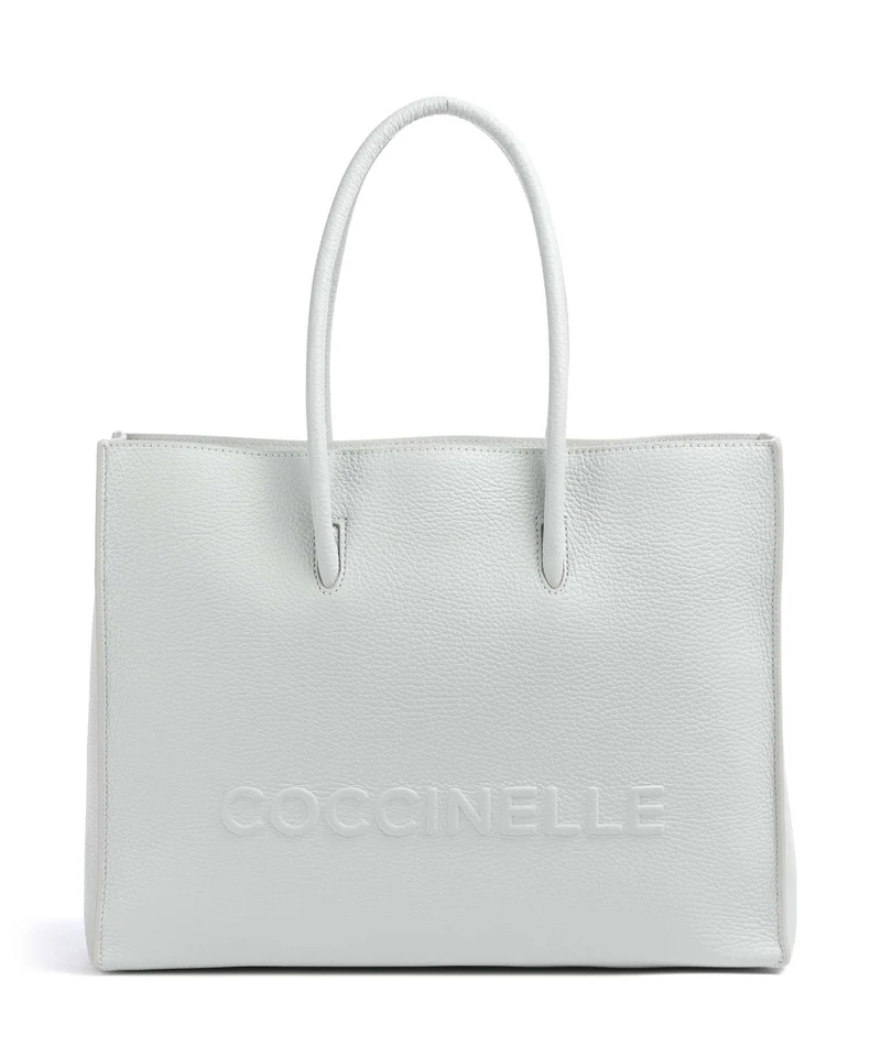 Coccinelle Myrtha Maxi Logo Shopper snow