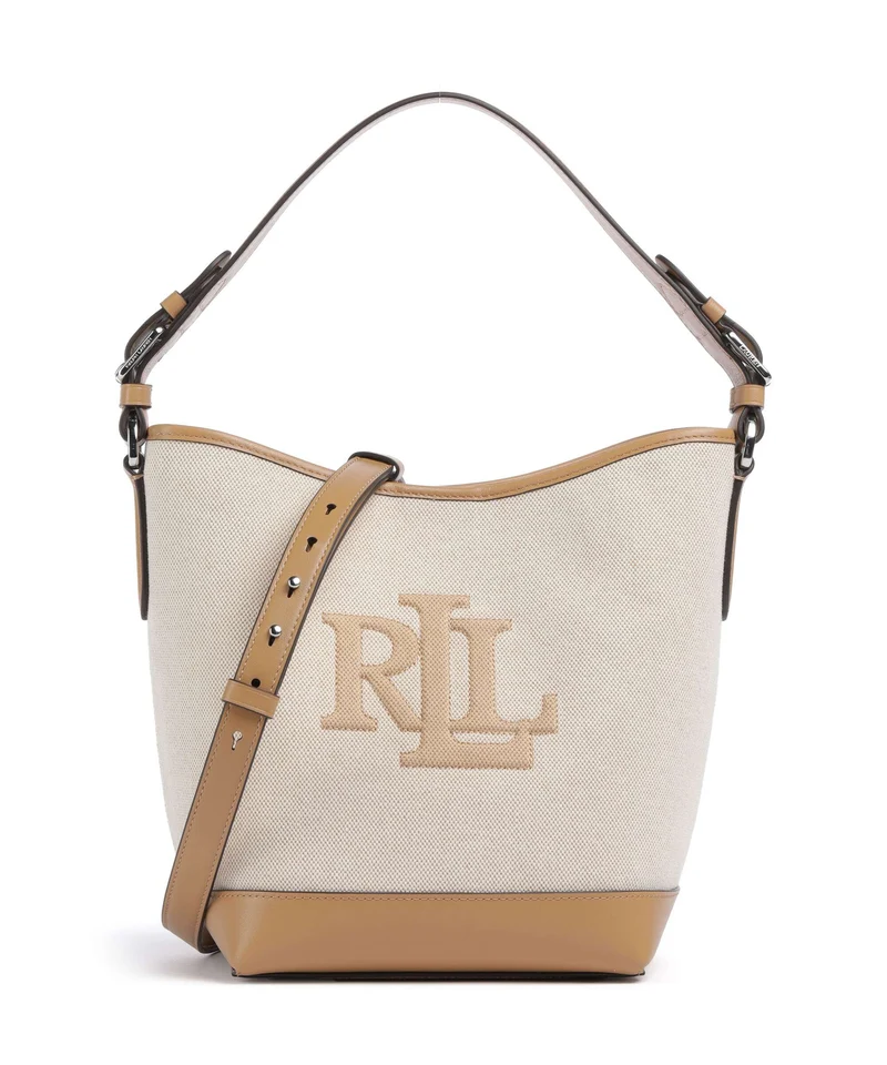 Lauren Ralph Lauren Witley Medium Bucket Handtasche natural buff