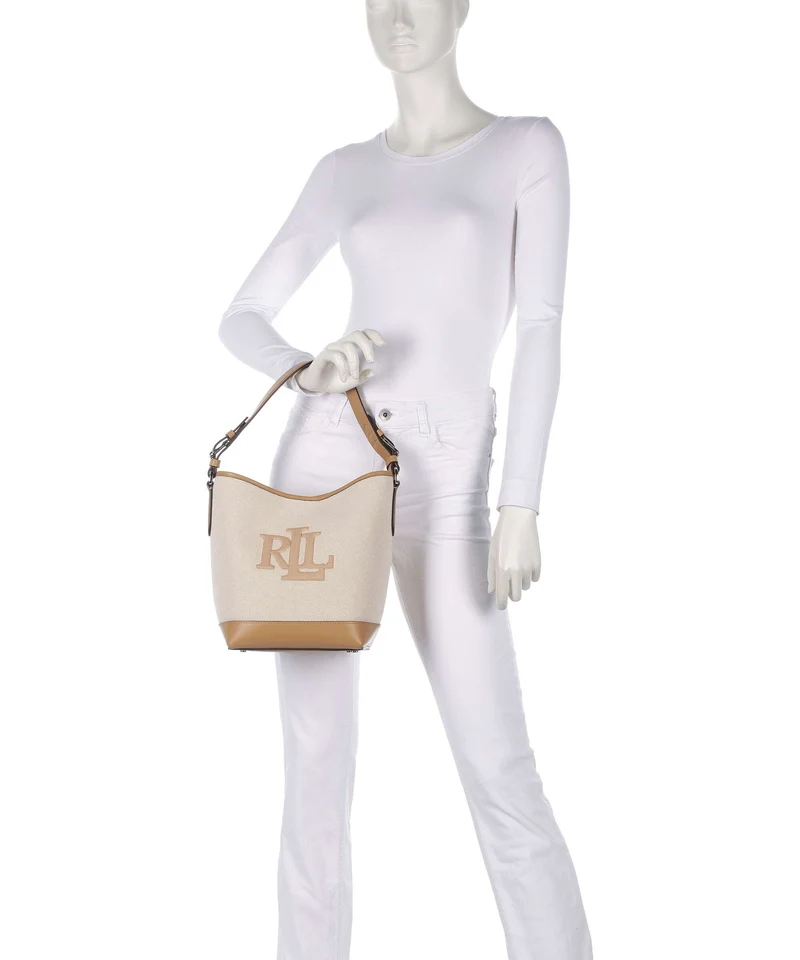 Lauren Ralph Lauren Witley Medium Bucket Handtasche natural buff