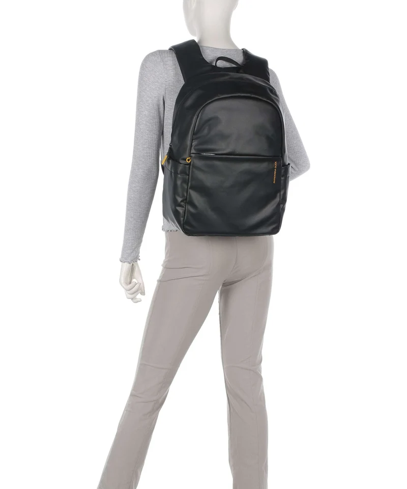 Mandarina Duck Coated Laptop-Rucksack black