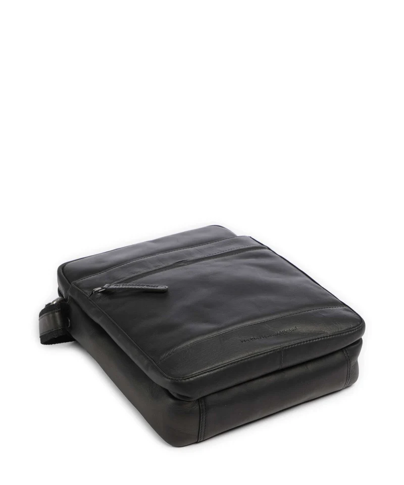 The Chesterfield Brand Wax Pull Up Cow Anzora Umhängetasche black