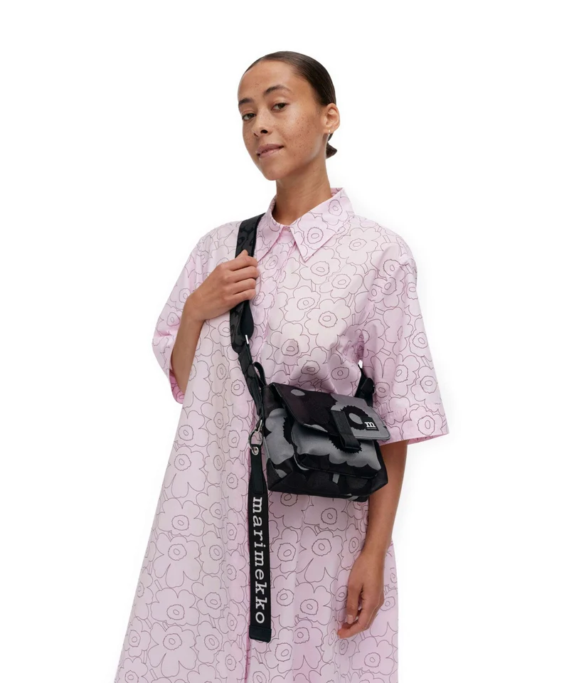 Marimekko Unikko Mini Umhängetasche grey/dark grey/black