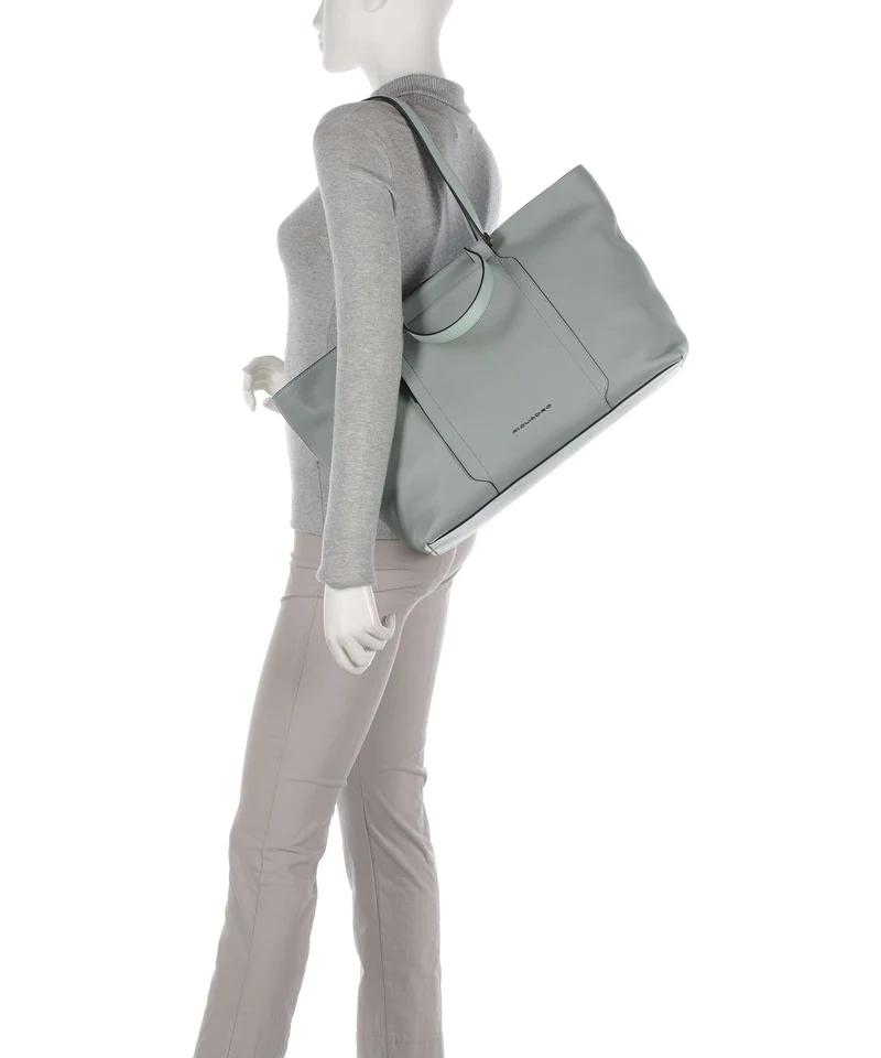Piquadro Circle Shopper verde menta